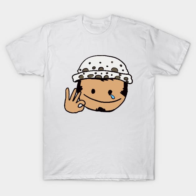 Trafalgar Law Emoji One Piece TShirt TeePublic